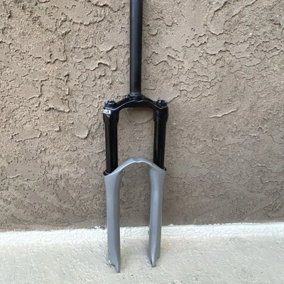 Gray Marzocchi Bomber TST Doppio Air 130mm Straight 1-1/8” 26" Suspension Fork - Image 1 of 4