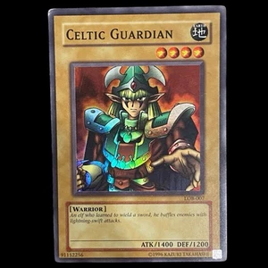 2002 YU-GI-Oh! Legend of Blue Eyes White Dragon Celtic Guardian LOB-007 -- EX - Picture 1 of 2
