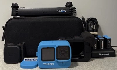 GoPro Hero 9 Black + Multiple Accessories CIB - (lens, 4 batteries, case & more) - Image 1 of 4