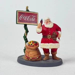 Coca-Cola Santa Claus Figurine Department 56 Village Decor 3" Without Box - Picture 1 of 9