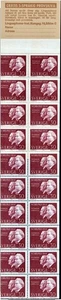 Schweden, komplette Heftchenscheibe mit 20 Marken, postfrisch-1966, 30 öre, Sc. 712a, SG SB196 - Bild 1 von 2