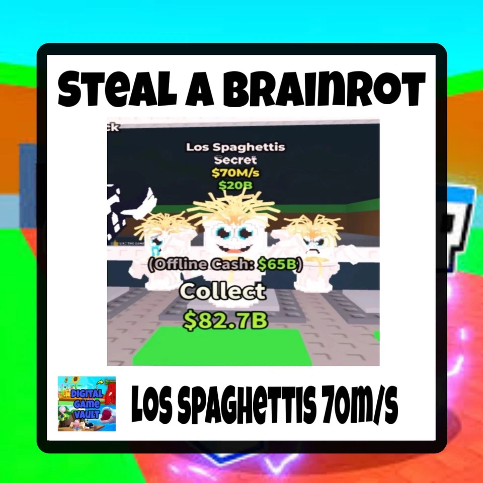 Los Spaghettis Steal A Brainrot SAB 70m/s Fast Delivery🟢