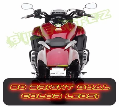 HONDA 14-15 VALQUIRIA LED INTERMITENTE TRASERO INTEGRADO BARRA LUZ FRENO ETIQUETA SOPORTE Foto 1 de 4