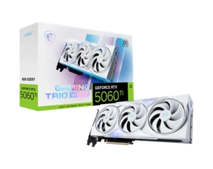 MSI GeForce RTX 5060 Ti 8G GAMING TRIO OC WHITE GDDR7 Graphics card - Photo 1/5