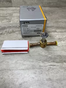 Válvula solenoide Parker R20E84, conexión ODF de 1/2", orificio de 1/4", nuevo - Imagen 1 de 9