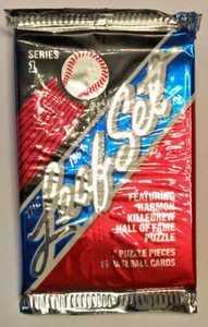 Tarjetas de béisbol Leaf Series 1 1991, paquete de cera sellado de caja de cera, 15 tarjetas - Imagen 1 de 2