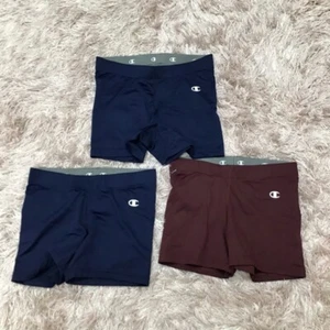 Champion Powertrain Boys Lot Of 3 Compression Shorts Blue Maroon Stretch M New - Picture 1 of 6