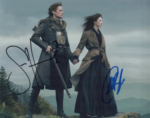 Outlander (Sam Heughan & Caitriona Balfe) signed 8x10 photo in-person Cover