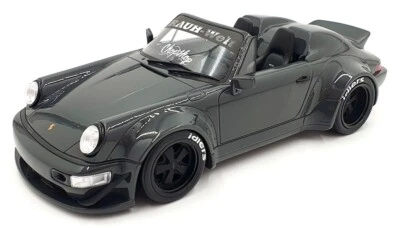 GT Spirit 1/18 Scale Resin GT369 - Porsche 911 964 Speedster RWB - Yabai Grey - Image 1 of 4