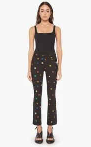 NWT $218 Black Mother The Insider Flood Fresh As A Daisy Jeans 26 - Picture 1 of 5