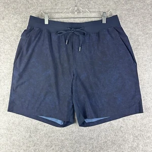 Lululemon Shorts T.H.E Linerless 7in Mens XL Navy Blue Train Hard Gym LM7AHRS - Picture 1 of 11