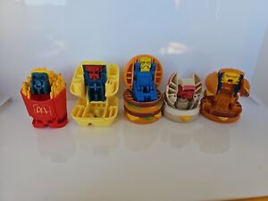 McDonalds Changeables Happy Meal Toy Lot Set 1987 Food Transformers 1