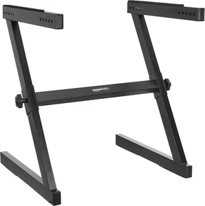 Fixed Height Keyboard and Piano Stand, Portable Z-Shape - for Compact Space, Car - Picture 1 of 12