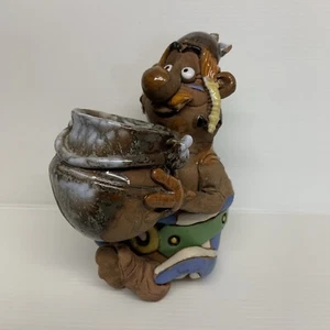 Rare Vintage Ceramic Figurine Obélix From The Comic Book Asterix - Signed - Picture 1 of 10