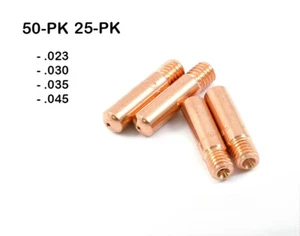 MIG Pistola per Saldatura Punta di Contatto 50-PK per Tweco Mini Lincoln 100L .023 .030 .035 045 - Foto 1 di 1