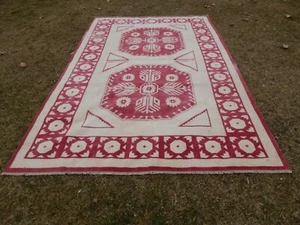 Tappeto grande colori morbidi neutri, tappeto lana tenue 6'7'' X 9'9'' - Foto 1 di 10