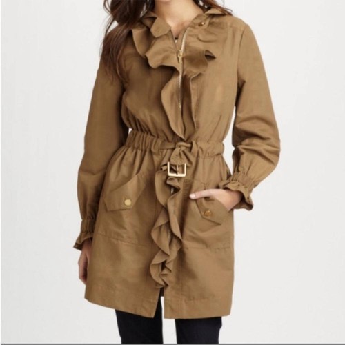 Trench Tory Burch colore cammello cintura arricciata