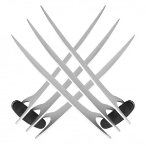 Pair of 9" Stainless Steel Wolverine X-Claw - Silver - Picture 1 of 2
