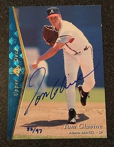 1995 UD SP TOM GLAVINE #32 AUTO 32/97 UDA BRAVES AUTOGRAPH SIGNED UPPER DECK - Picture 1 of 2