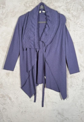 Cárdigan Anthropologie para mujer talla XS MOTH mezcla de lana púrpura Foto 1 de 4