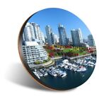 1 x Round 12cm Coaster - Vancouver British Columbia Canada #16117