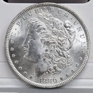 1880 MORGAN SILVER DOLLAR - BRILLIANT UNCIRCULATED - Picture 1 of 2