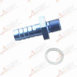 M14x1.5 To 1/2" (12.7mm) Barb Aluminum Adapter Fitting Bosch 044 Fuel Pump Inlet - Picture 1 of 5