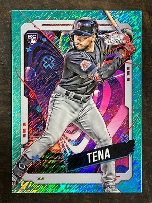 2024 Topps Cosmic Chrome Jose Tena Aqua Equinox /199 RC - Print Lines Visible - Image 1 of 3
