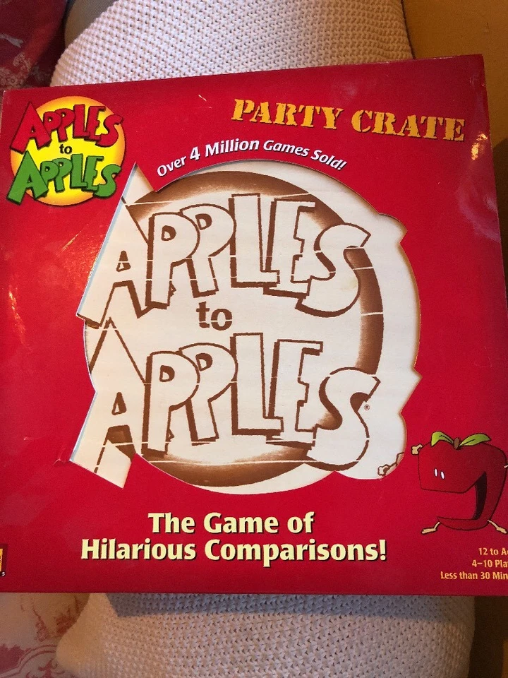 APPLES TO APPLES MATTEL BOARD GAME  PARTY CRATE 4-10 PLAYERS - Image 1 of 1
