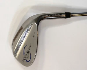 Pure Spin Golf Club Lob Wedge 60* Diamond Face Tungsten Sole RH Stainless Shaft - Picture 1 of 5