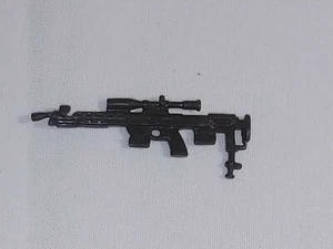 GI JOE Accessory Black Sniper Rifle 2003 Wide Scope Black-Out Heavy Duty - Picture 1 of 1