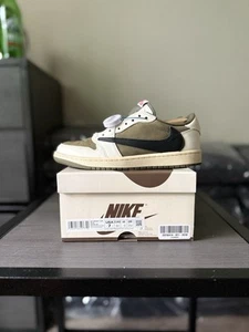 Size 7 - Travis Scott x Air Jordan 1 Retro OG SP Low Reverse Olive / Medium... - Picture 1 of 9