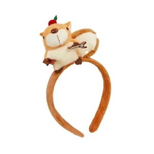 Convenient Face Washing Hairband Comfortable Plush 3D Squirrel Adorned Headwear - Picture 1 of 8