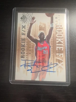 Cortadores autografados 2000-01 SP autêntico - novato F/x Darius Miles RC #93 104/500 - Imagem 1 de 2