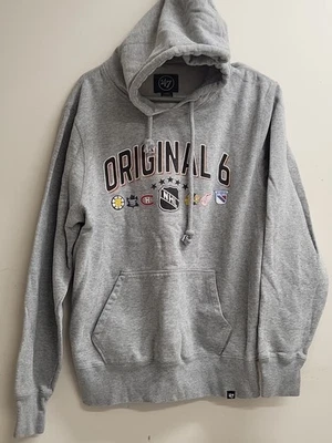 Sudadera con Capucha Grande NHL Original 6 Six 47 Marca Jersey con Capucha Suéter Logotipos Hockey Foto 1 de 4
