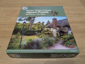 Jigsaw Puzzle World 'English Village Cottage' 73x48 cm, 1000 Piece - Fast Del. - Picture 1 of 4