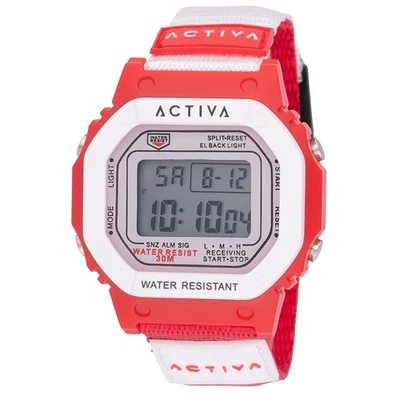 Relógio Activa X Invicta Digital Unissex - 44,5mm, Vermelho, Branco (ACWF008) NOVO - Imagem 1 de 4