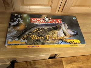 Vintage 1998 Bass Fishing Edition Monopoly PARKER BROTHERS Fish - Picture 1 of 7