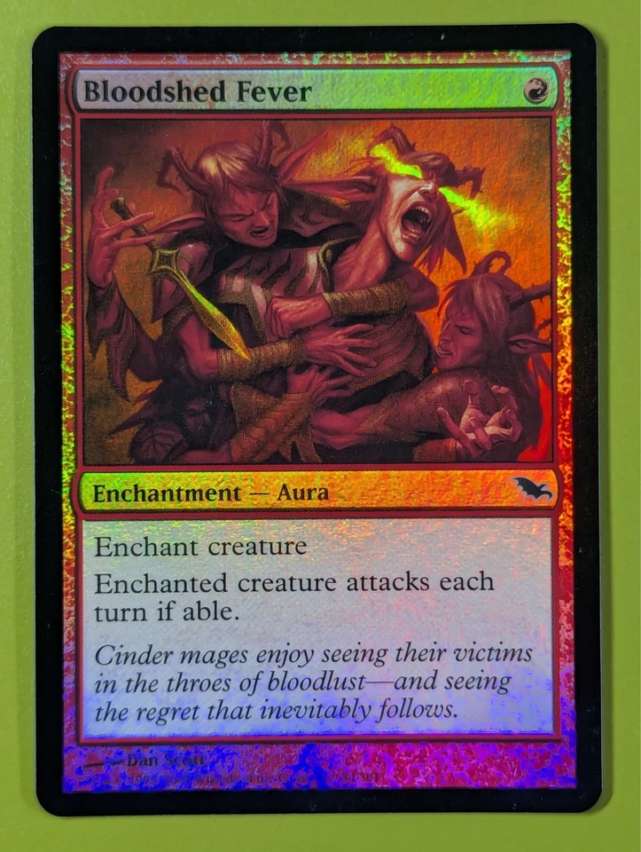 FOIL Bloodshed Fever x1 Shadowmoor 1x Magic the Gathering MTG - Image 1 of 1