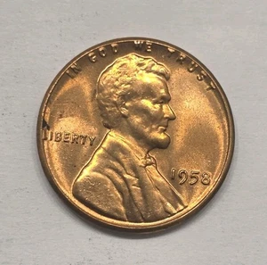 (RARE) 1958 Lincoln Wheat Penny Double Die Obverse & Reverse. Uncirculated. - Picture 1 of 23