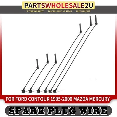 6x Juegos de cables de bujía para Ford Contour Mystique Mazda MPV Mercury Cougar 2,5 L Foto 1 de 4