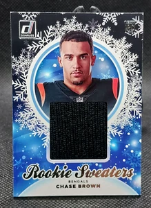 2023 Donruss Rookie Sweaters - Chase Brown RC #HS-CBR Cincinnati Bengals - Picture 1 of 2