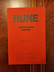 RUNE CHRISTOPHER FOWLER 1991 UNCORRECTED PROOF ARC TRADE PB - Bild 1 von 5