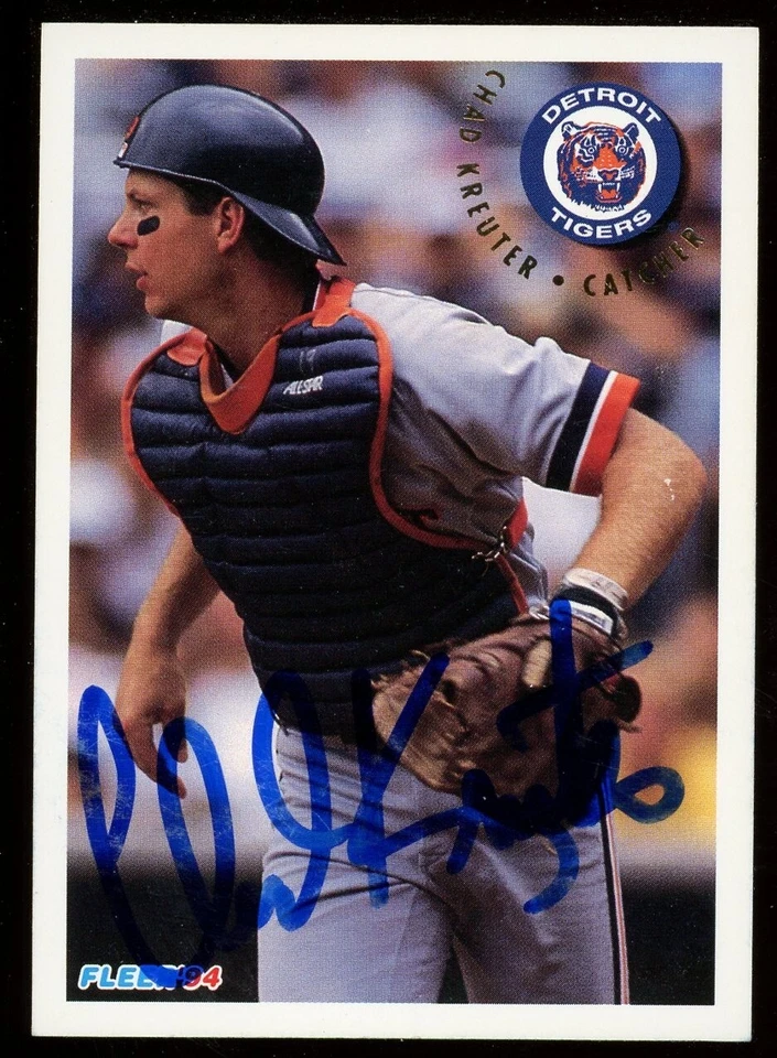 1994 Fleer CHAD KREUTER Signed Card autograph AUTO TIGERS YANKEES - Image 1 of 1