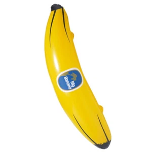 AUFBLASBARE BANANE Hawaii Strand Dschungel Deko Gummibanane Dekobanane - Bild 1 von 1