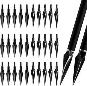 100/125grain Hunting Broadheads Arrowheads Replaceable Arrowtip for Archery - Picture 1 of 16