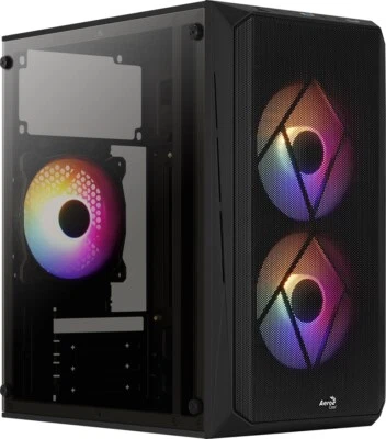 4710562759389 Aerocool CS107V2 computer case Mini Tower Black Aerocool - Image 1 of 4