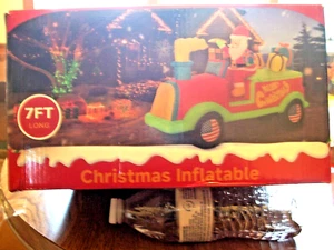 7' LONG BRAND NEW FIRE TRUCK INFLATABLE - Picture 1 of 1