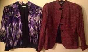 Women's 12 Santorelli Wool Blazer - Picture 1 of 12