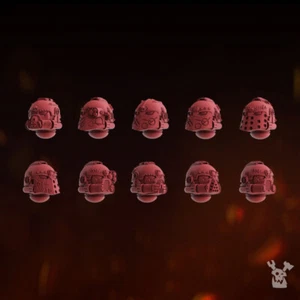 Fire Preachers Heresy Heralds Legion XVII Head Set x10 DakkaDakka.Store - Picture 1 of 3